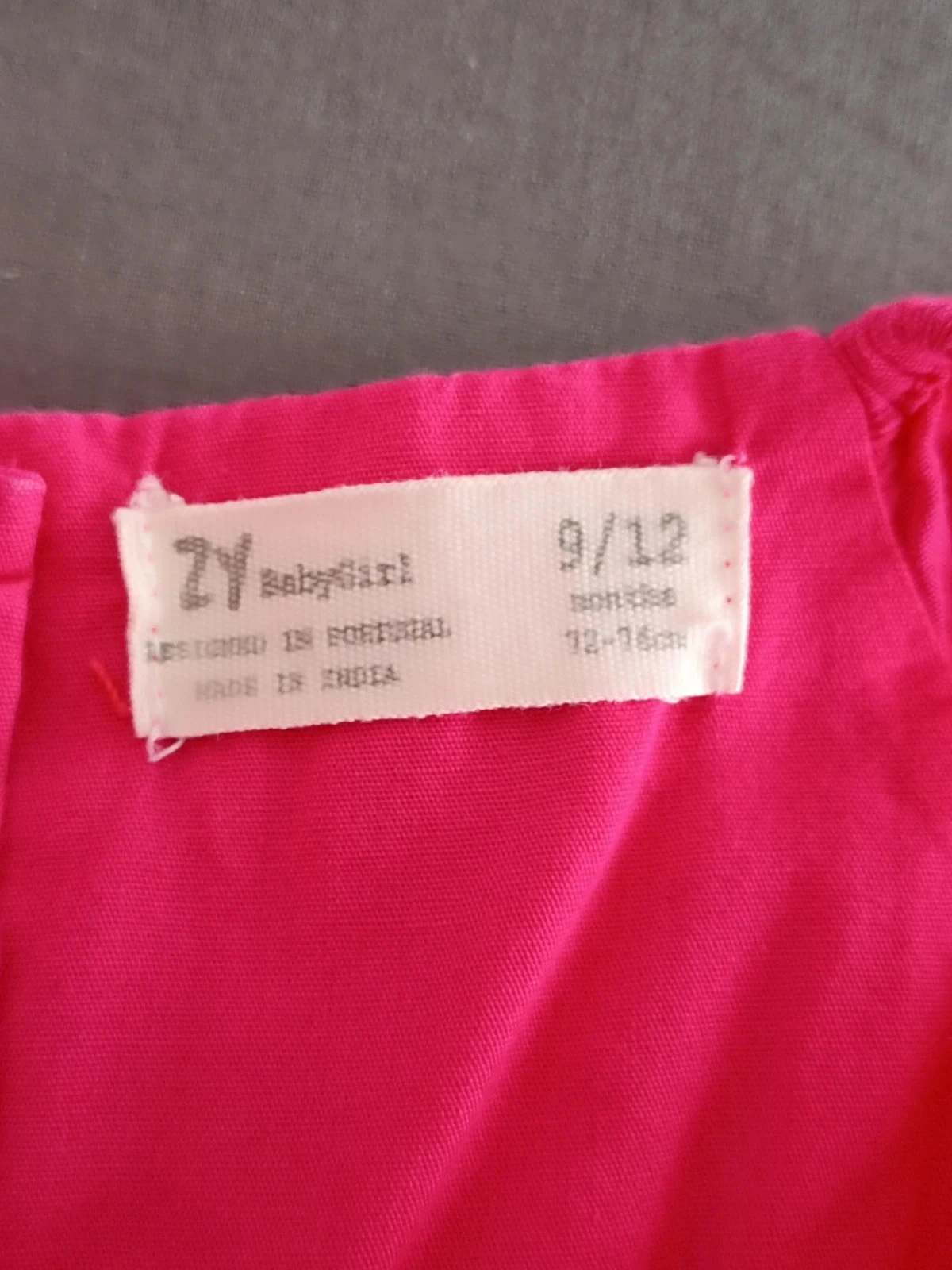 Robe/jupe/vestido/jurk rose fuchsia à lacet de Zippy 9-12 mois – photo 6